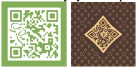 decorative QR codes with color